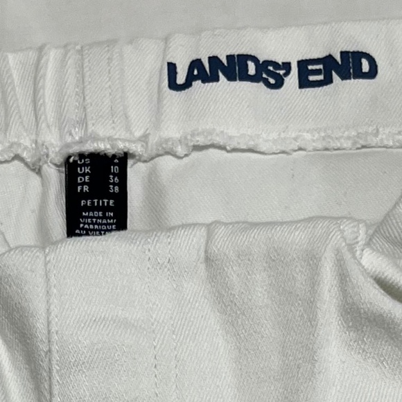 NWT Lands' End High Rise Skinny Jeans in White, Women's Size 6 Petite L28 - Picture 6 of 7